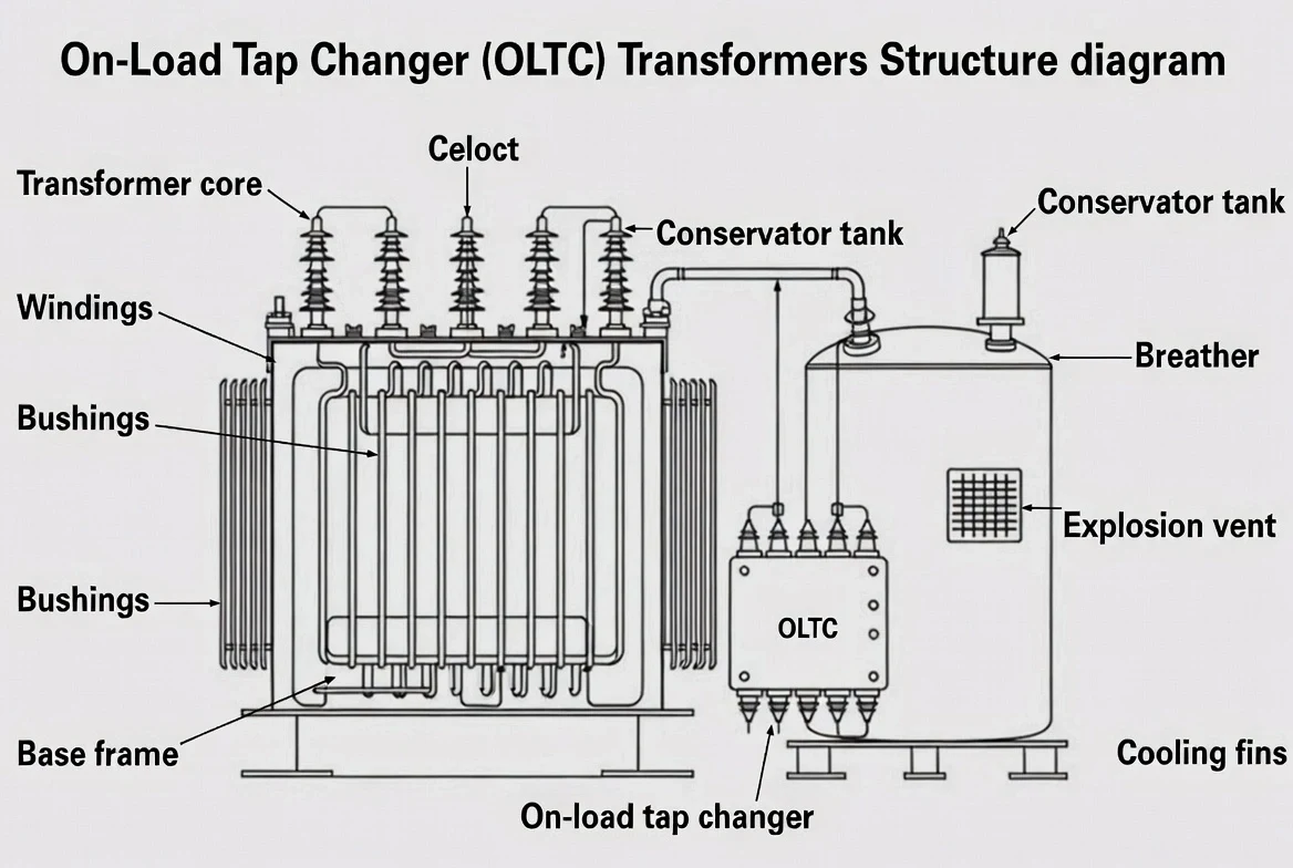 OLTC Oil Immersed Power Transformer
